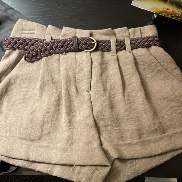 Forever 21, 2 pairs high waisted shorts with matching belts. - Picture 1 of 8